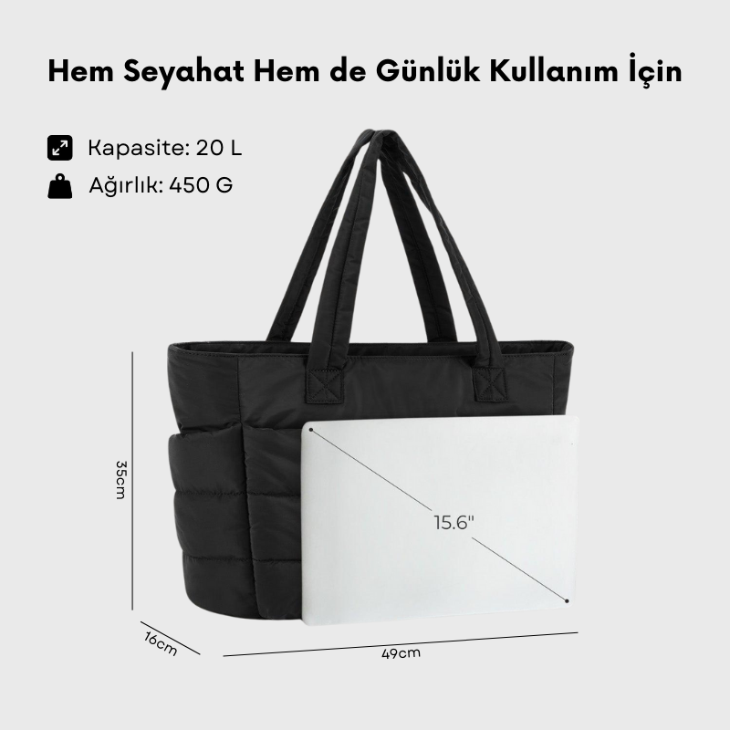 20L Çok Amaçlı Günlük Bubble Çanta